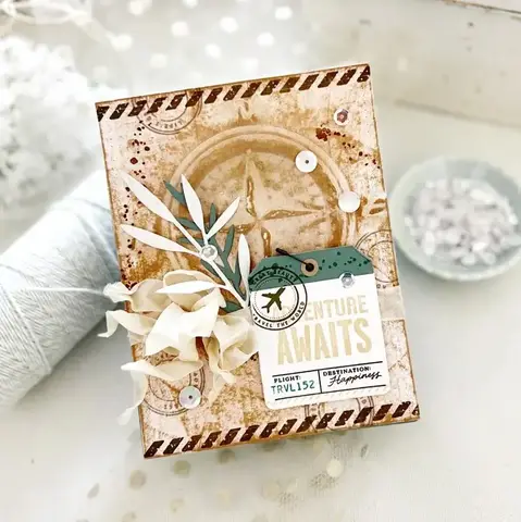 एडवेंचर अवे कम्पास हॉट फ़ॉइल प्लेट नई 2024 स्क्रैपबुकिंग पेपर मेकिंग फ़्रेम कार्ड क्राफ्ट के लिए कोई स्पष्ट स्टैम्प नहीं 10 best sales गर्म पन्नी प्लेटें - №9