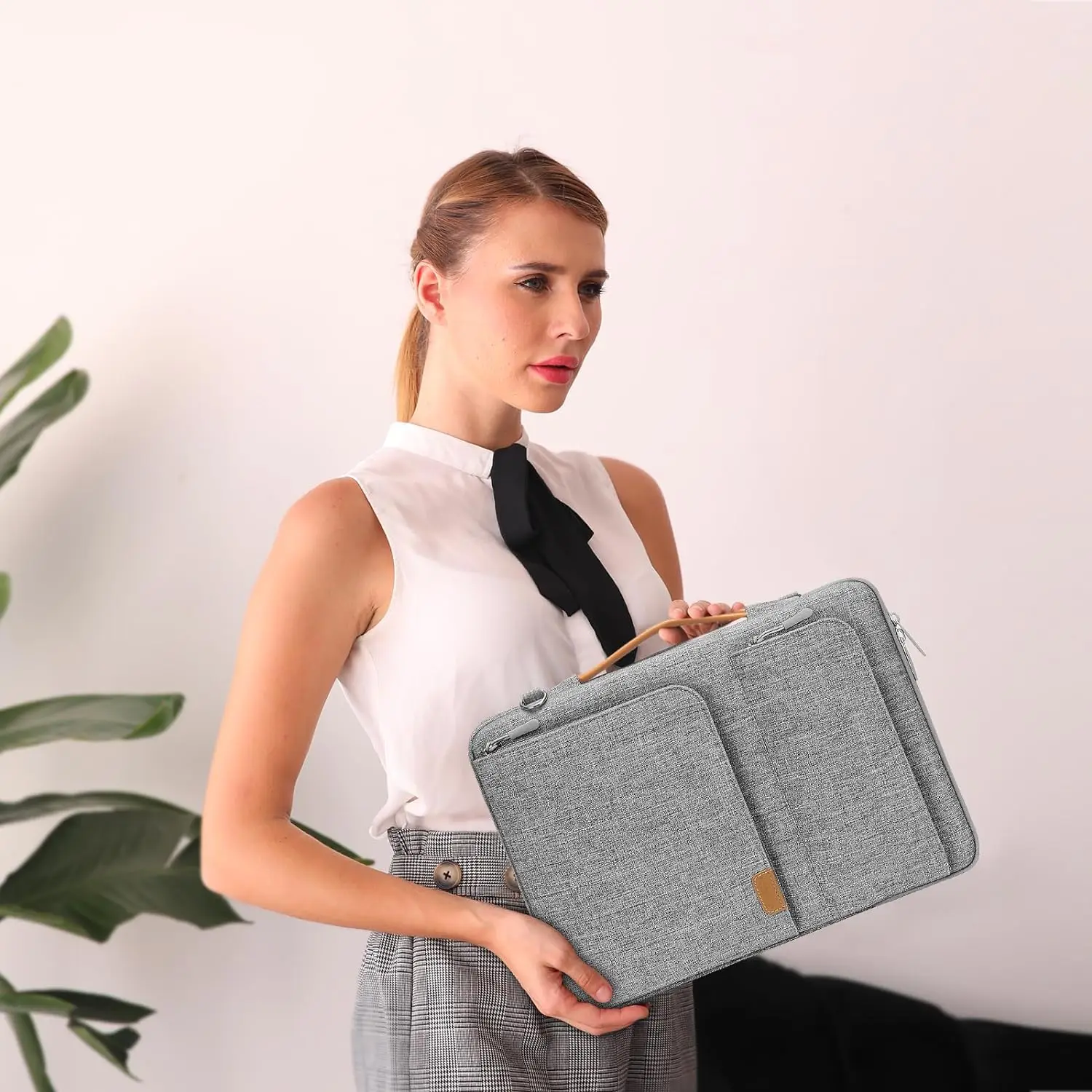 Imagem -06 - Bolsa para Laptop para Homens e Mulheres Capa para Notebook Bolsa de Ombro para Computador Macbook Air Pro Asus Lenovo Dell hp 15 15.6 16