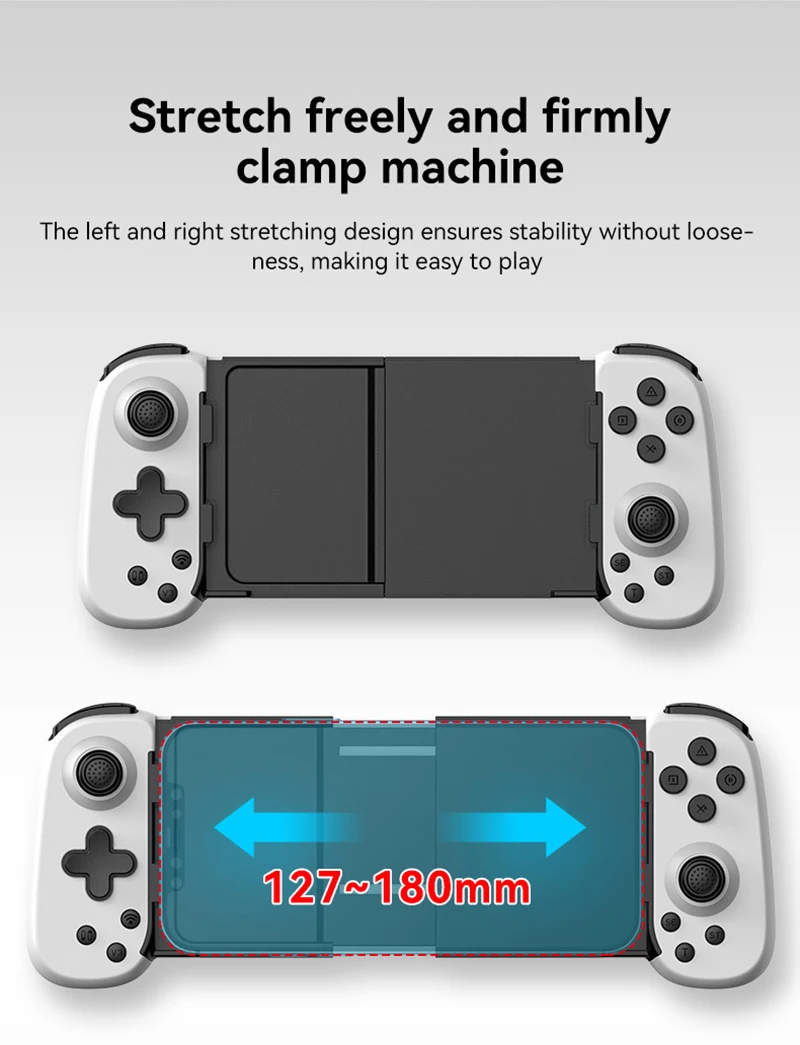 Bluetooth-compatible Wireless Stretching Gamepad For Switch Console Controller PC Android IOS Device Six-axis Joystick Gamepads