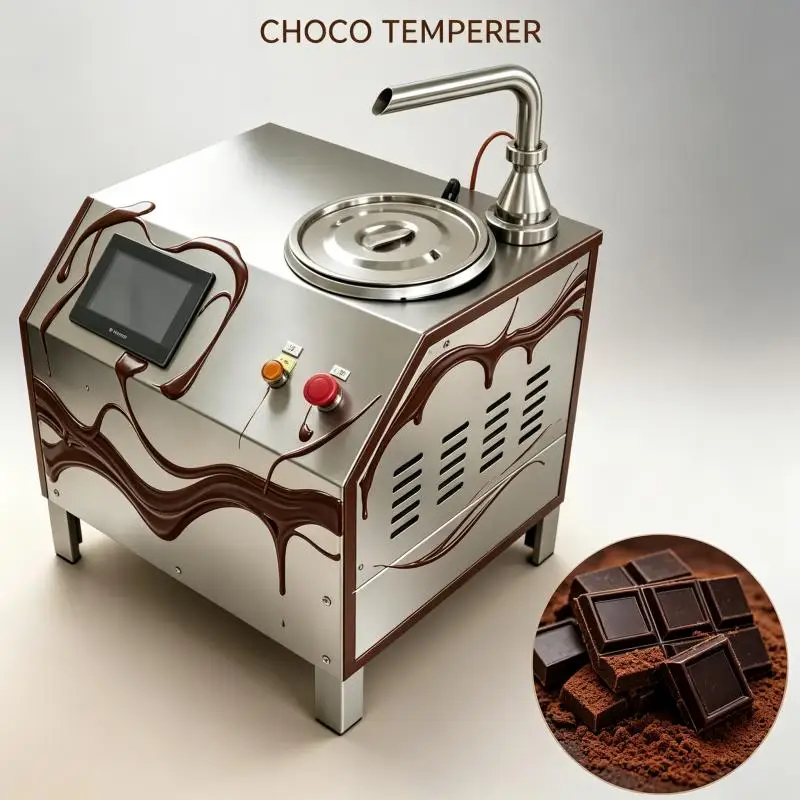 Commercial Chocolate Tempering Machine Digital Temperature Control Melter for Bakery Candy Confectionery Making