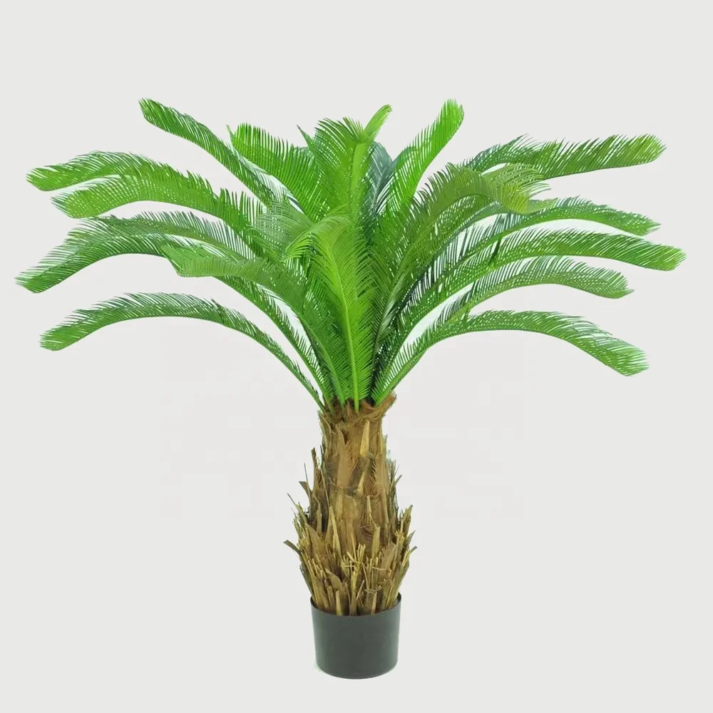 Big Artificial Plants CycadsTree for Outdoor Indoor Landscape Decoration Large Faux Palm Leaf