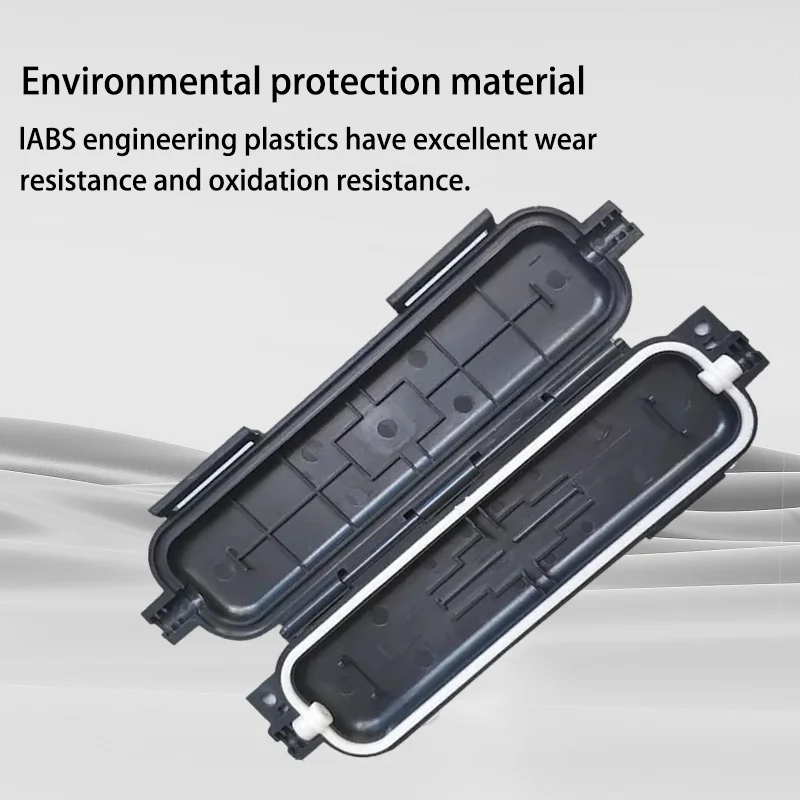 Caja de protección de fibra óptica FTTH Drop, caja de rotección de Cable con adaptador SC, caja protectora impermeable, 10 piezas
