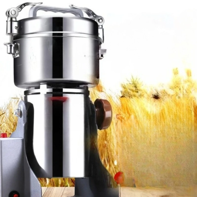 Chinese herbal medicine crushing machine grinding household small grains dry grinding crushing crushing mill commercial