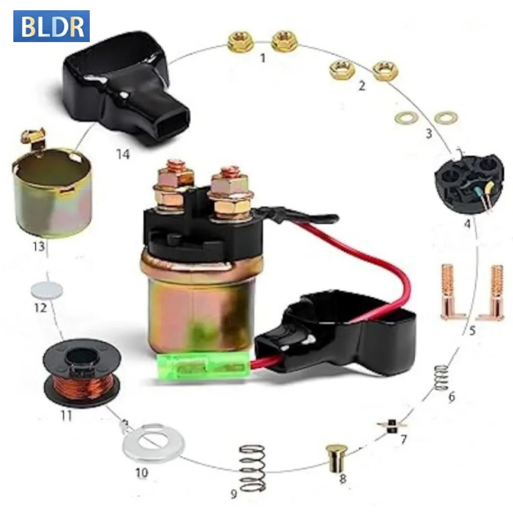 Bobina de encendido de motocicleta de 12V 1200CC, relé solenoide de arranque eléctrico para YAMAHA TDM 850 VMX1200 V-MAX 1200 Vmax 1200 VMX 1200