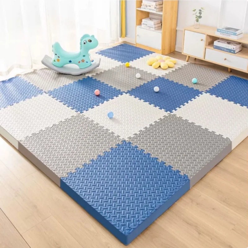 Tapete de Brincar para Bebês 30x30cm em Espuma, Carpete de Esportes e Fitness, 16 Peças, Tapetes Esportivos Antichoque, Brinquedos para Bebês, Tapetes