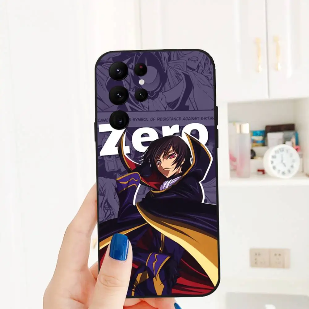 أنيمي C-Code G-Geass جراب هاتف للهاتف S سلسلة S S20 S21 S22 S23 S24 FE زائد الترا بولي يوريثان لينة إلى غطاء صديق للبشرة