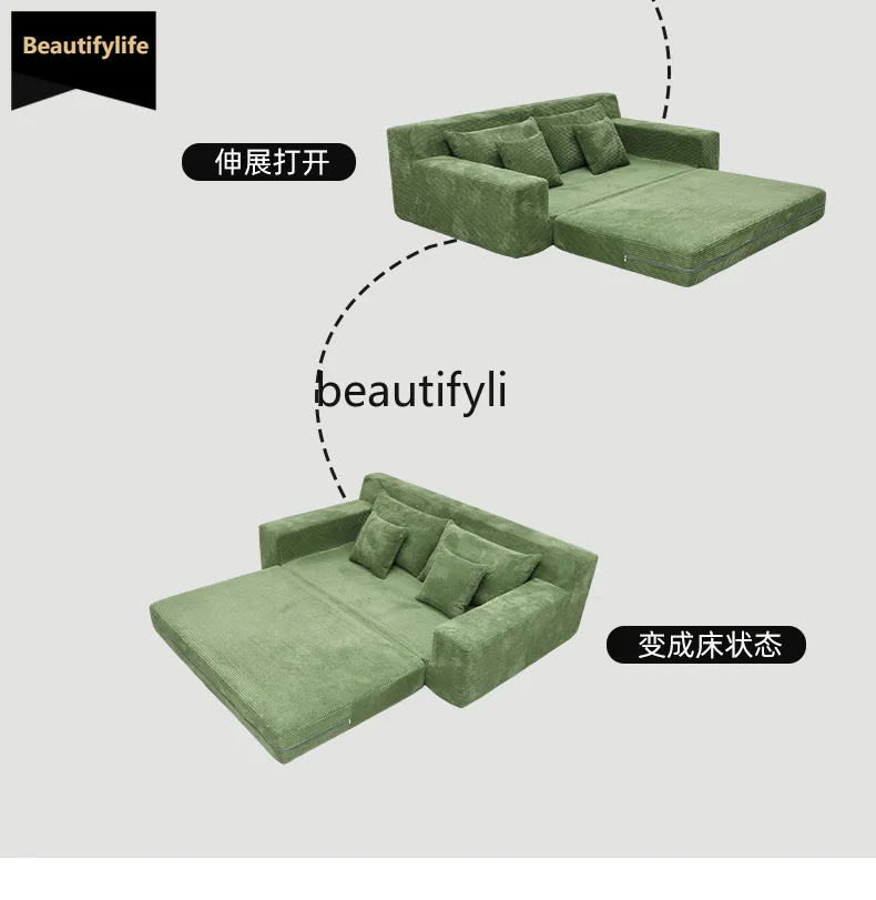 B567 Compressed Double Layer Striped Sofa Sponge One-piece Molded Folding Vacuum Roll Package Compressed Sofa