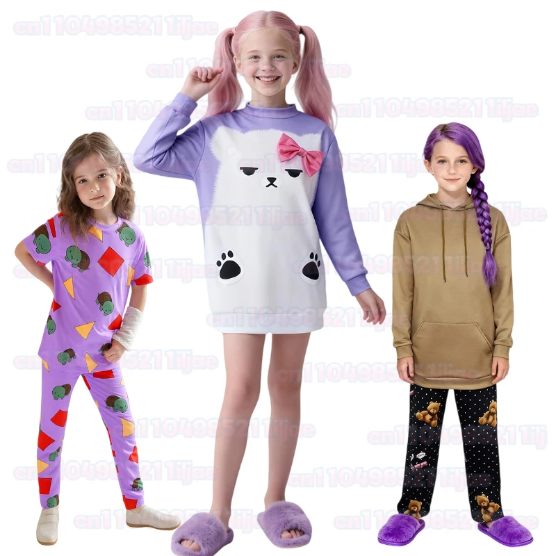 

KPop Rumi Zoey Mira Cosplay Costume Girls Women Sleepwear Pajamas Halloween Carnival Party Role Playing Pyjama Jumpsuit Outfit