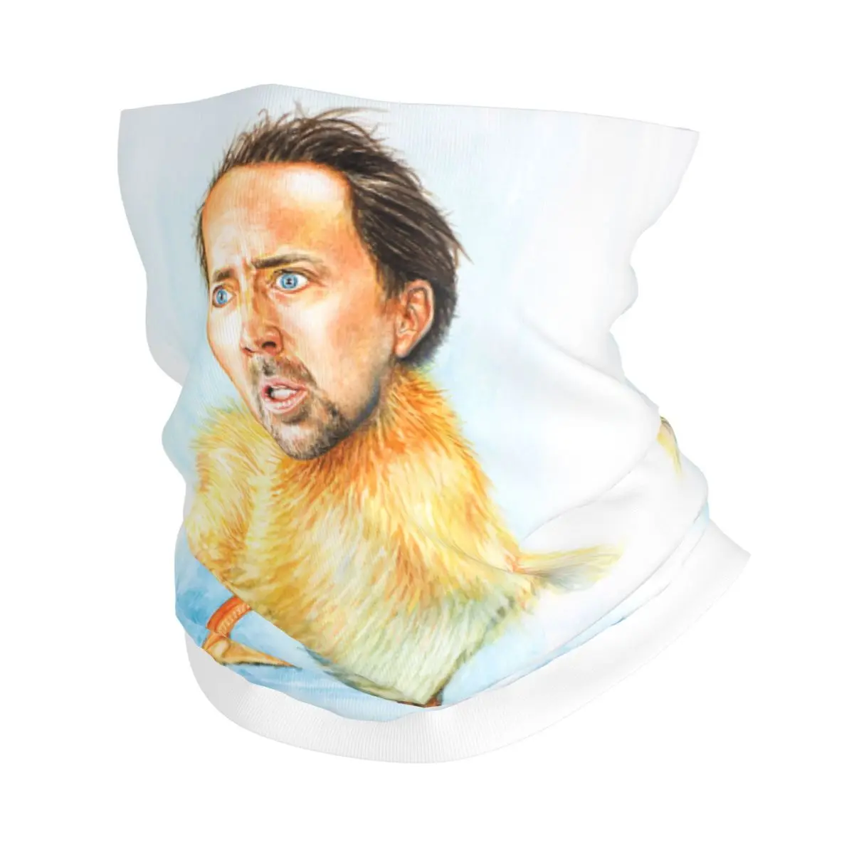 커스텀 니콜라스 케이지 버드 밈 반다나 겨울 넥 워머 남성용 방풍 랩 페이스 스카프 스키 게이터 헤드밴드