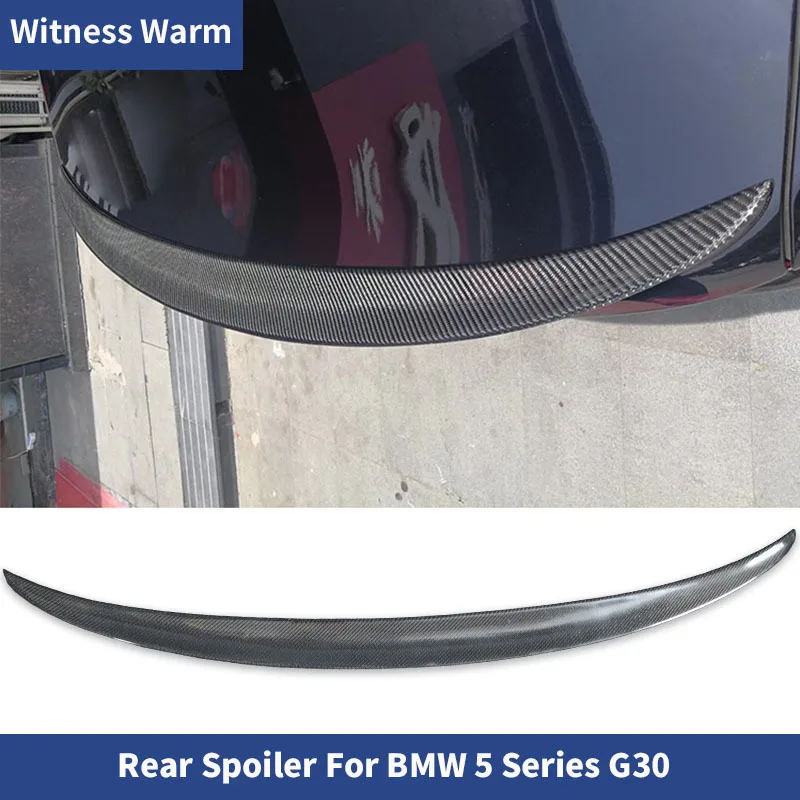 G30 Spoiler Carbon Fiber Rear Spoiler Wing for Bmw 5 Series G30 520i 530i 540i 550i Car Body Kit 4 Door Wings 2016-up