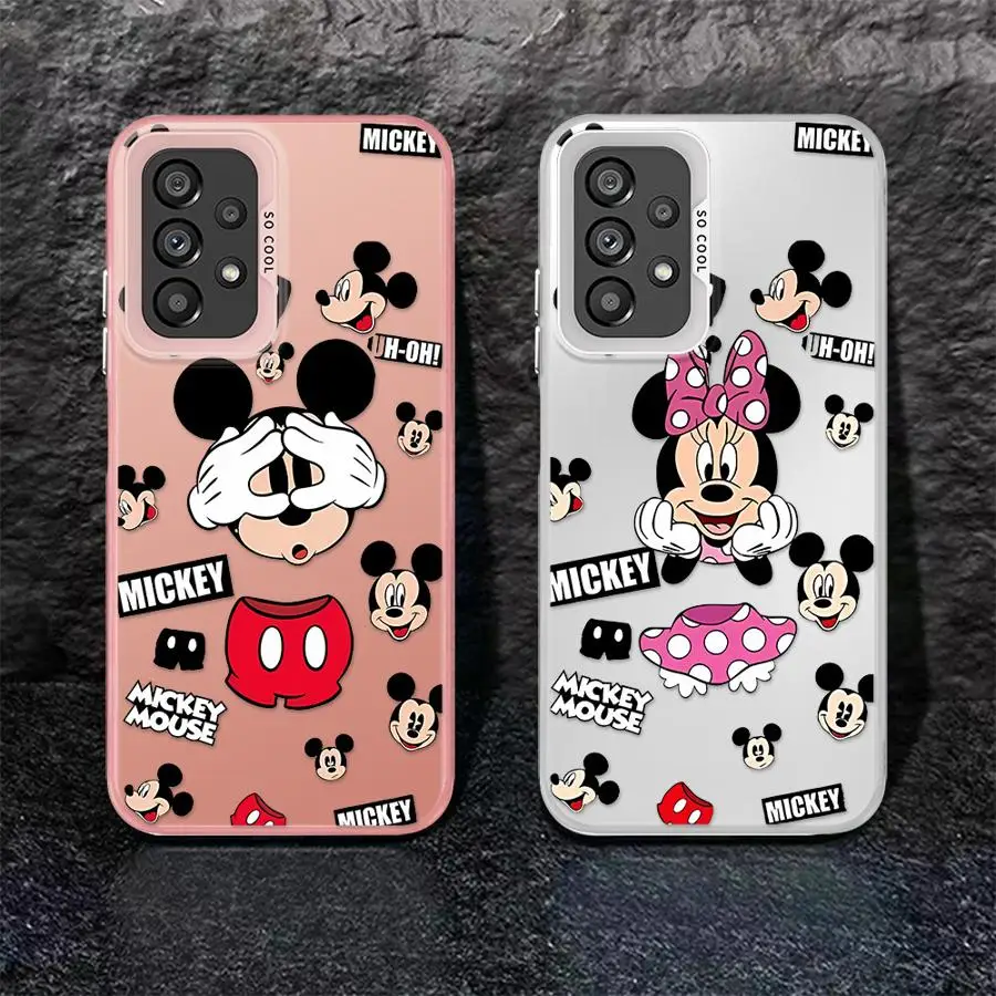 Disney Mickey Mouse น่ารัก? ฝาครอบโทรศัพท์สําหรับ Samsung Galaxy A15 A25 A52 A72 A51 A71 4G A73 A55 A54 A53 A52s Soft Shell