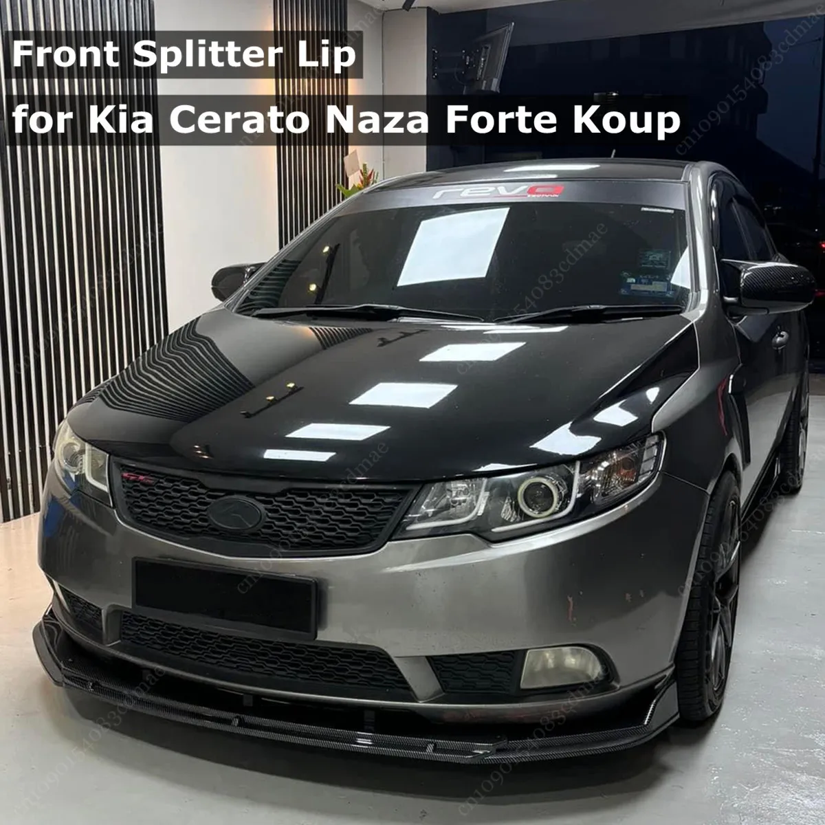 for Kia Cerato Naza Forte Koup TD Front Bumper Lip Spoiler Splitter Diffuser 2008 2009 2010 2011 2012 Tuning Bodykit Accessories