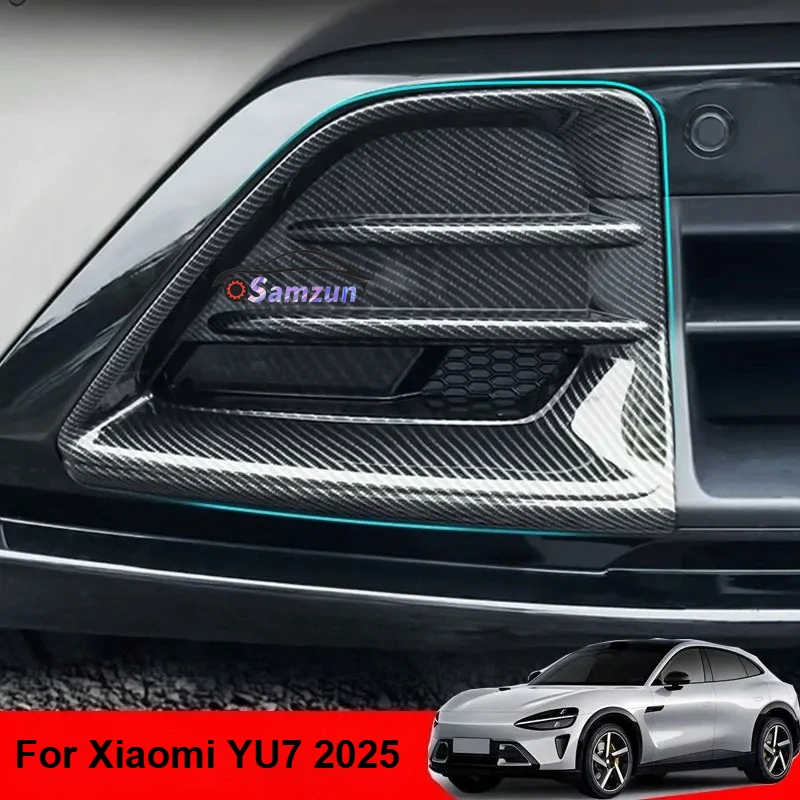 

Для Xiaomi YU7 2025: Защитная накладка на рамку передних и задних противотуманных фар, внешняя отделка из АБС-пластика, роскошный защитный чехол для противотуманных фар внедорожника, автоаксессуар