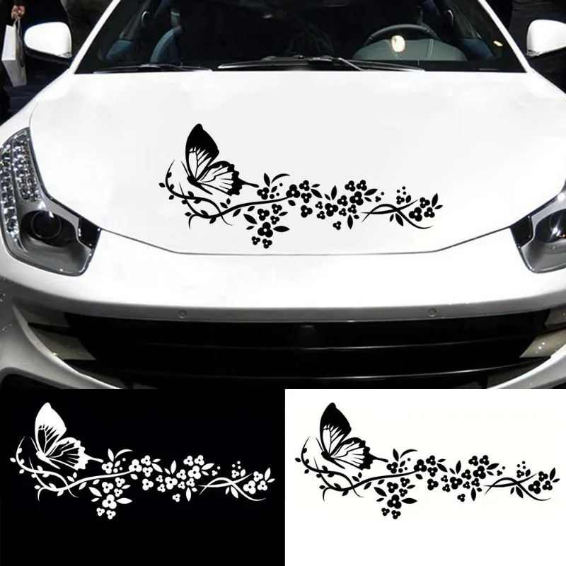 

Car Butterfly Sticker Car Decals for Women Waterproof Vinyl Automotive Exterior Decoration Stickers for Auto Body Hood