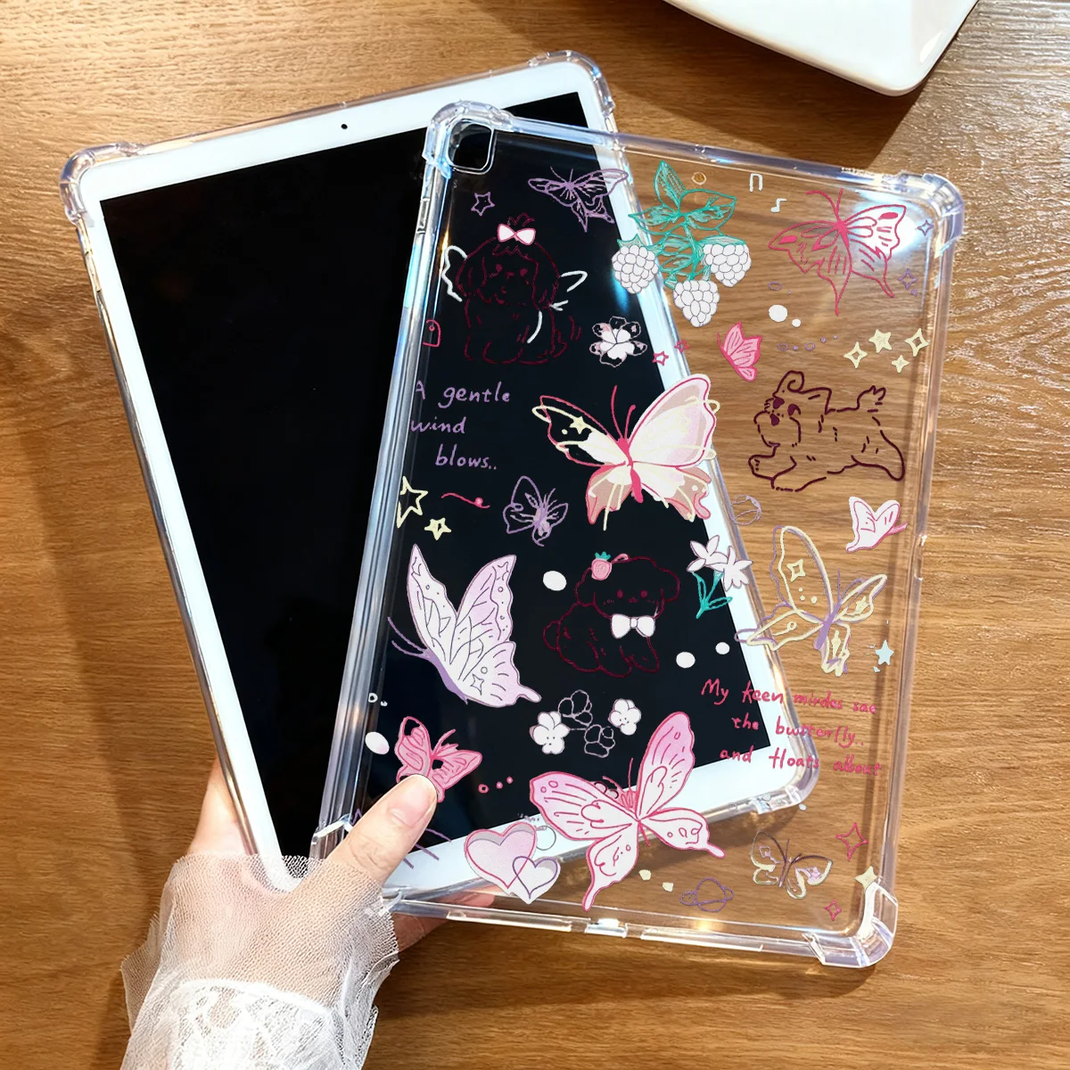 Cute Butterfly Case for Samsung Galaxy Tab S10 FE S9 S8 S7 Plus S6 Lite A9 Plus 11