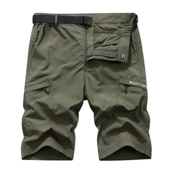 Fashion Men's Military Cargo Shorts Mens Tactical Pants Casual Big Pocket Sports Slacks Cargo Panels Trousers Plus Size for Male