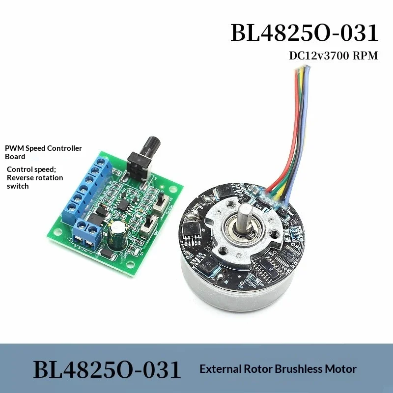 Bl48250 Dc 12V Brushless Motor Pwm Speed Controller Forward Reverse Switch Driver Board 3700Rpm For Industrial Equipment