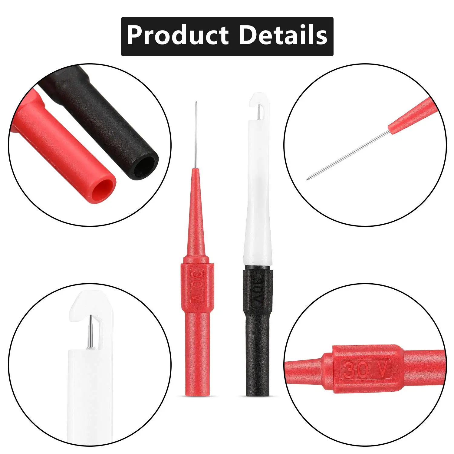 19-delige multimeter-testset Isolatie-achtersondes Automotive voor multimetertest Banaan-aansluiting Plug Autotester