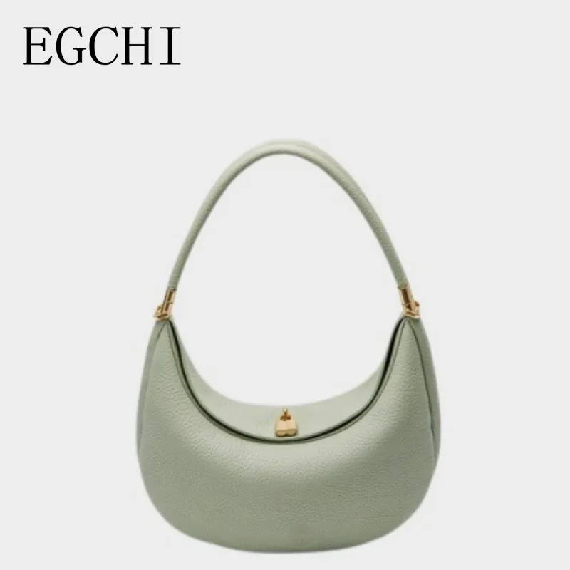 

EGCHI Half Moon Bag New Women's Personality Design Casual Shoulder Bags For Women Fashion Armpit Carry On Armpit Bag Handbag