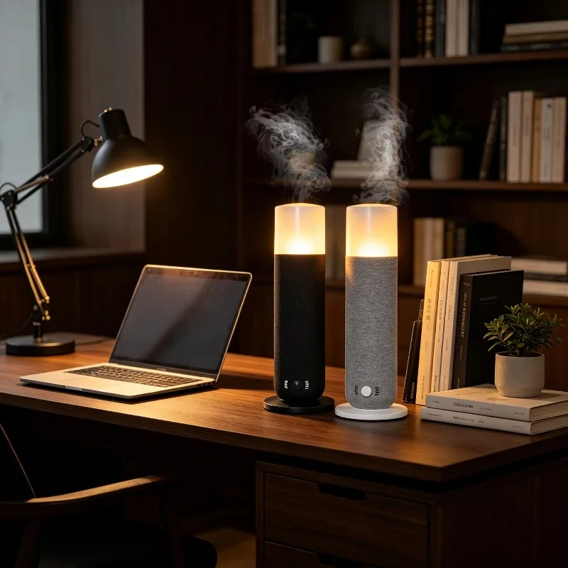 120ml Freestanding Waterless Essential Oil Diffuser, Smart APP Control LED Aroma Machine for Home Hotel Spa