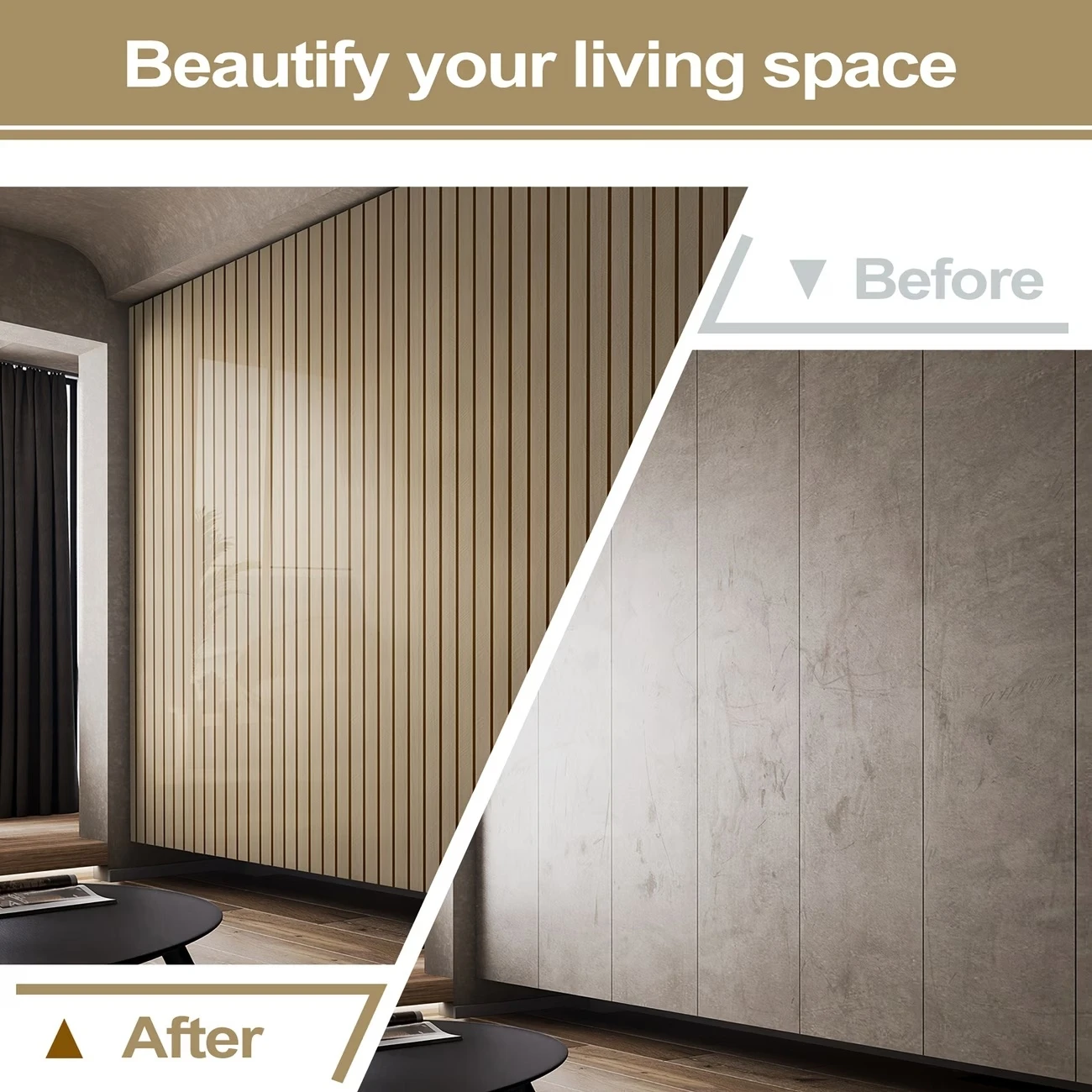 Wood Grain Imitation Grille Wall Papers Home Decor  Foam Contact Paper Wall Stickers Peel and Stick Wallpapers for Living Room