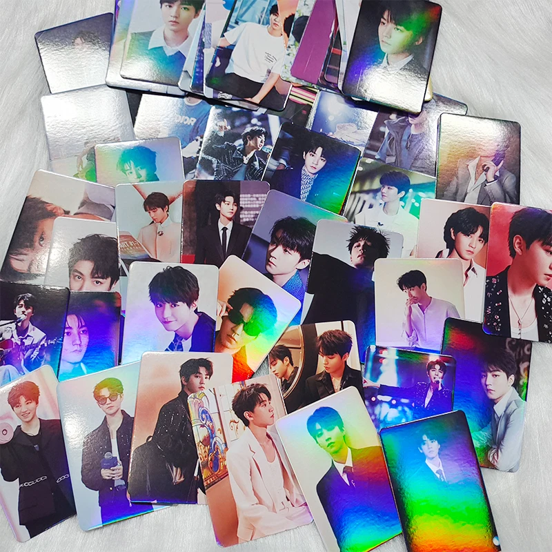 Thailand BUS Boy Band Laser Small Card 50pcs/set KPOP Album LOMOCard Beautiful Photo Card Girl Collection Gift Postcard New Song