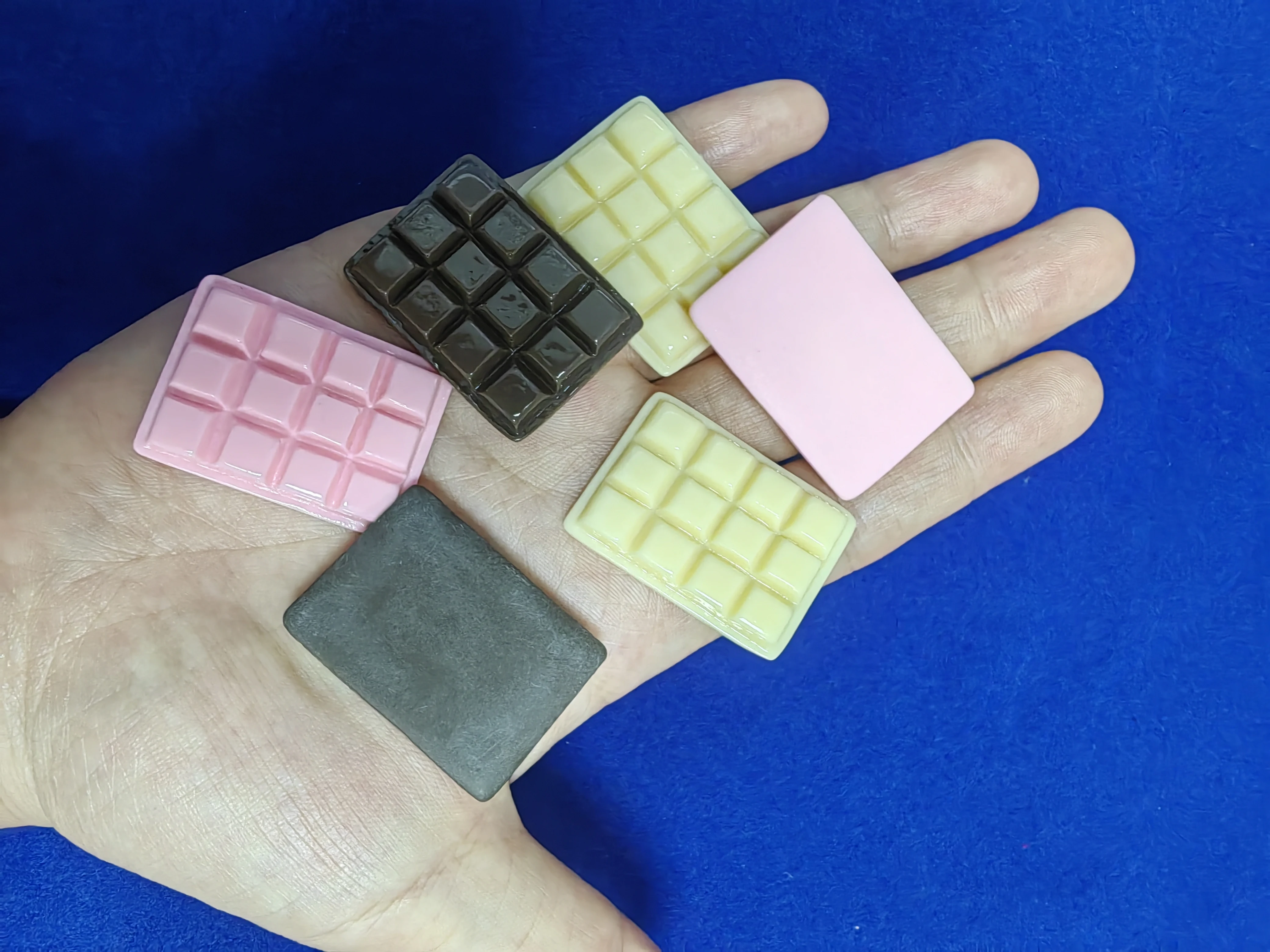 6 pezzi carino Mini simulazione cioccolato casa delle bambole cibo in miniatura per la decorazione della cucina