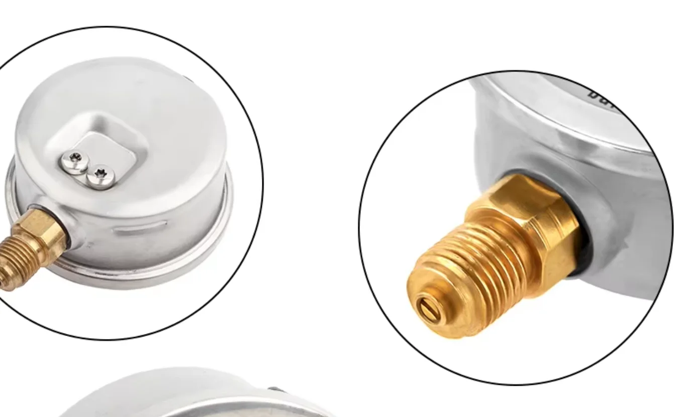 Barometer, Thread G1/4 Teeth 25bar Radial Hydraulic Pressure Gauge 0-230psi Hydraulic Pressure Gauge 0-16bar