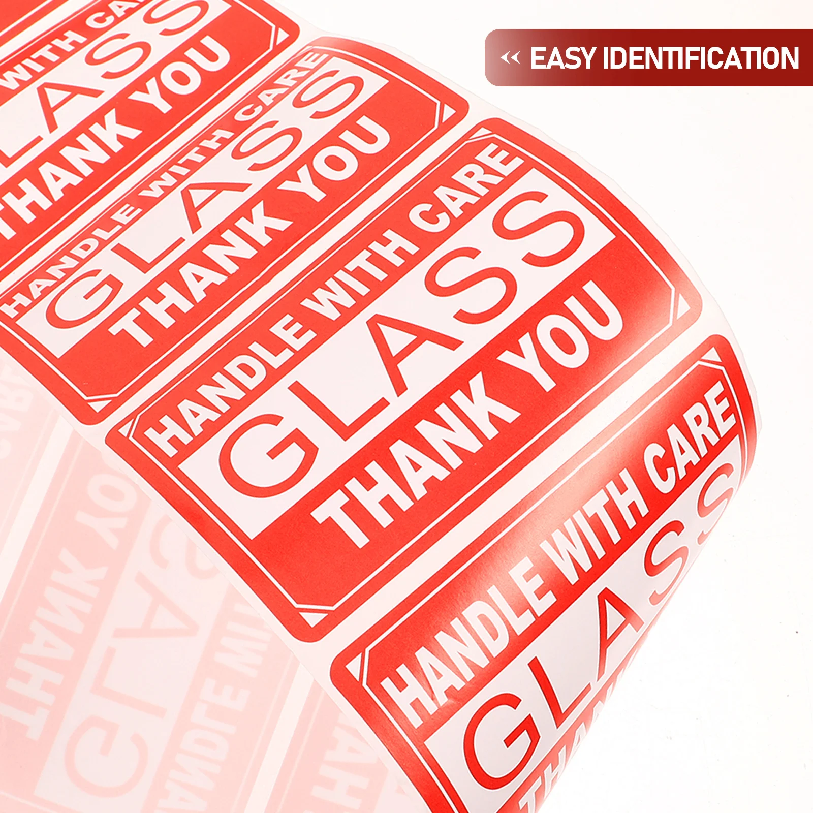 1 ロールの壊れやすいステッカー 粘着警告梱包配送ラベル 保護用壊れやすい警告梱包ステッカー 配送ラベル