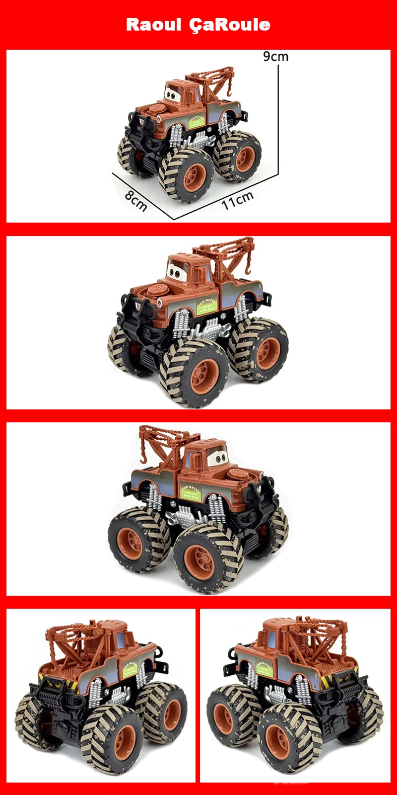 Pixar Cars Inertial Assistance Alloy Offroad-Fahrzeug Lightning McQueen Storm Cruz Mater Jackson Ramirez Kinderspielzeug Geschenke – Detail 1