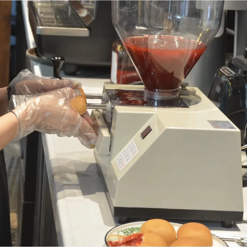 

Customized Different Types Spouts Horizontal Injector Hot Selling Jam Cream Filling Machine Croissant Donut Bakery Equipment