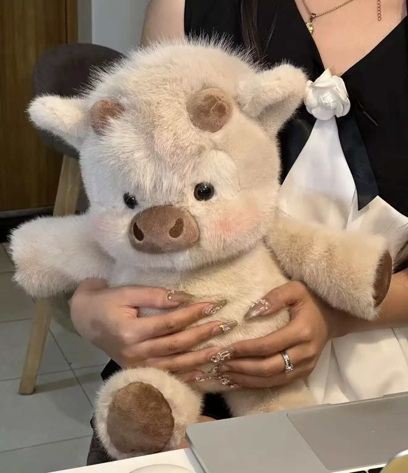 Peluche de Cerdo Suave, Regalo Creativo, Almohada de Peluche, Animal de Peluche para Apoyo Emocional, Lindos Animales de Peluche, 17.7 Pulgadas