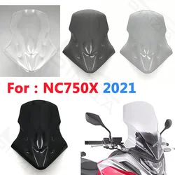 For NC750X NC 750X NC 750 X 2021 Motorcycle Windshield Windscreens Wind Deflectors Protector Parts Accessories Black
