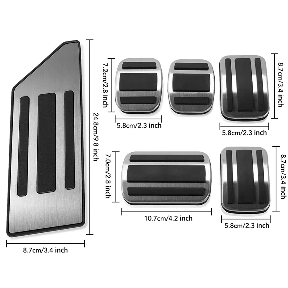 For Peugeot 308 3008 408 4008 5008 for Citroen C5 Picasso Brake Accelerator Pedals Cover Accessories Car Pedals Cover