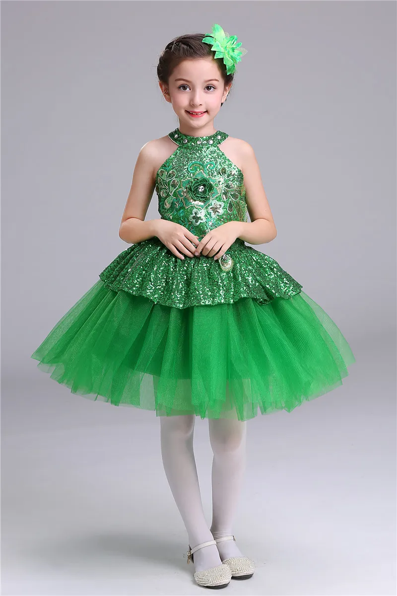 61 Kinder-Performance-Kostüme, Kindergarten-Performance, Chor kostüme, Pailletten-Röcke