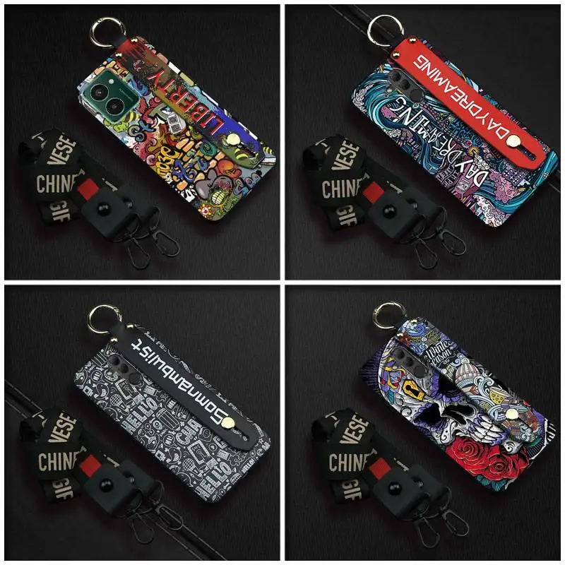 Kickstand Graffiti Phone Case For Nokia HMD Pulse/Pulse+/Pulse Pro Shockproof Durable Fashion Design Anti-dust ring