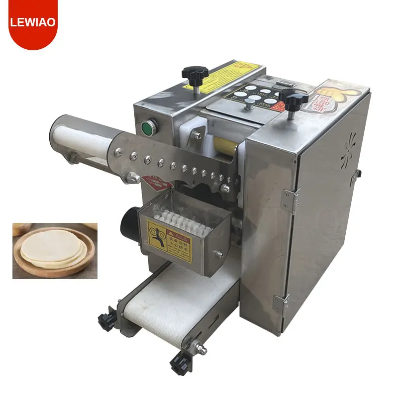 

220v Commercial Electric Dumpling Wrapper Machine Wonton Skin Slicer Rolling Pressing Round Square