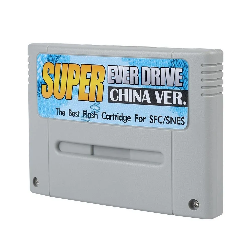 SFC Super Everdrive Cartão Tipo Video Game para SNES, Flash Cart, Suporte Retro Board, Acessório do jogo