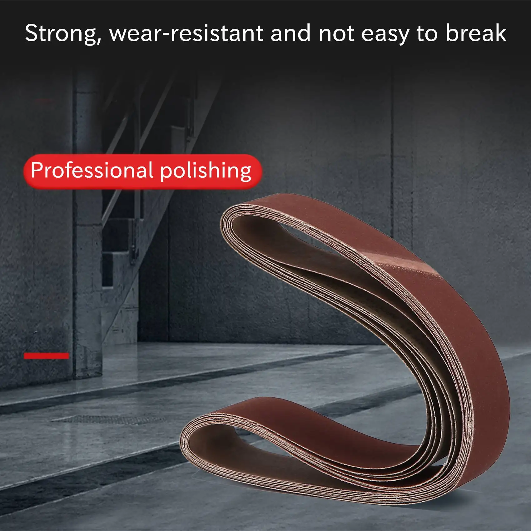 7Pcs Abrasive Sanding Belts Band 120/240/320/400/600/800/1000 Grits Wood Grinding Sander Tools Aluminum Oxide 50X686mm