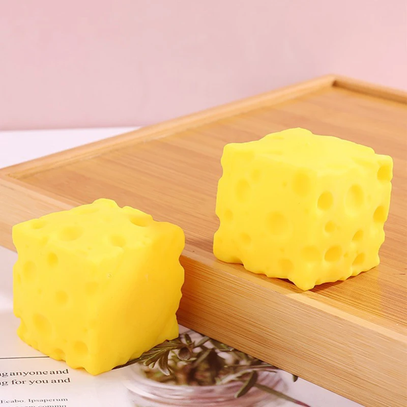 Große Käse-Squishy-Fidget-Spielzeuge, riesiges Käse-Quetschspielzeug, extra langsam rückfedernd, formbarer Stressabbau-Ball für Erwachsene, Geschenke