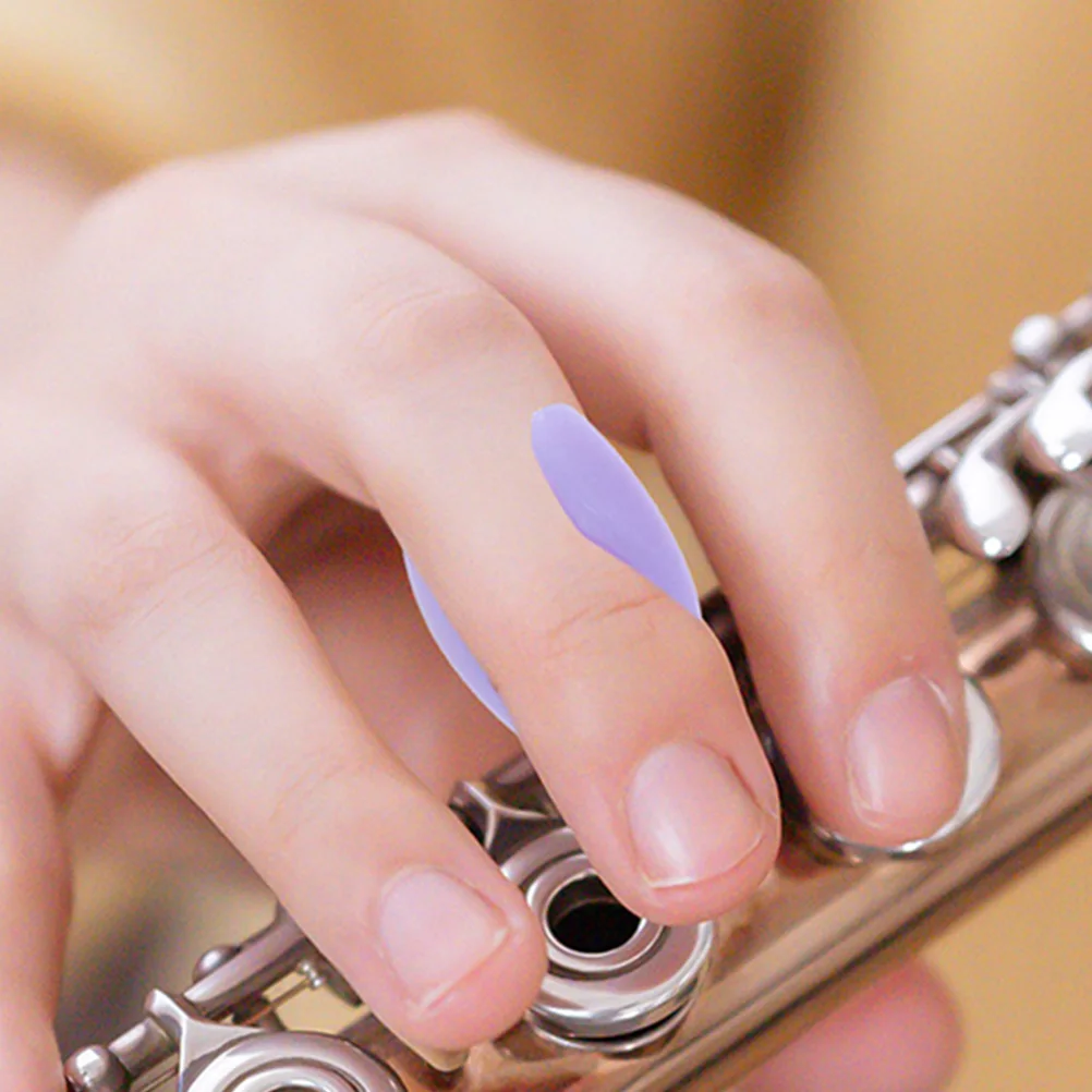 

8 Pcs Finger Support Protector Flute Rest Cover Tuning Pad Kit Thumb Rests Parts Silica Gel Silicone Protectors