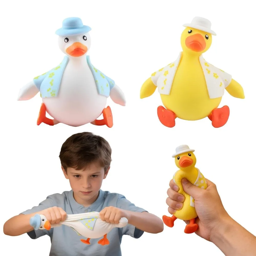 New Cartoon Duck Shape Squeeze Squishy Slow Rising Sitting Decompression Animal Stress Relief Gifts