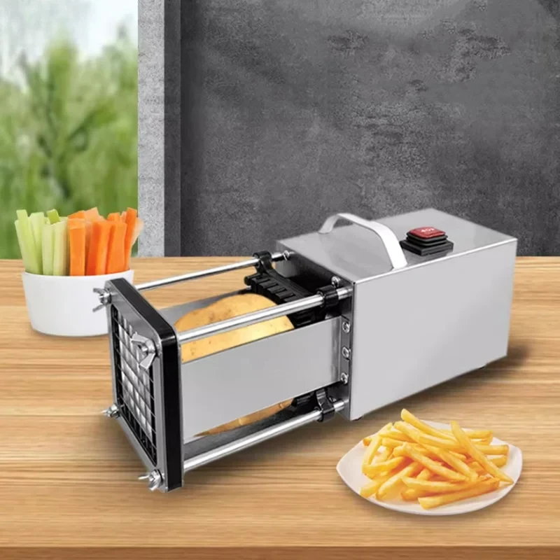 Stainless steel electric slicer, multifunctional potato fryer, potato, cucumber, yam, merchant potato kitchen