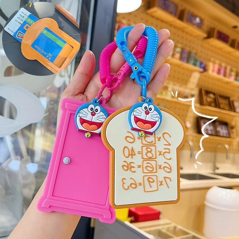 

Doraemons Student Card Cover Campus Access Control Meal Cards Covers Any Door Memory Bread Bus and Subway Card Protection Covers
