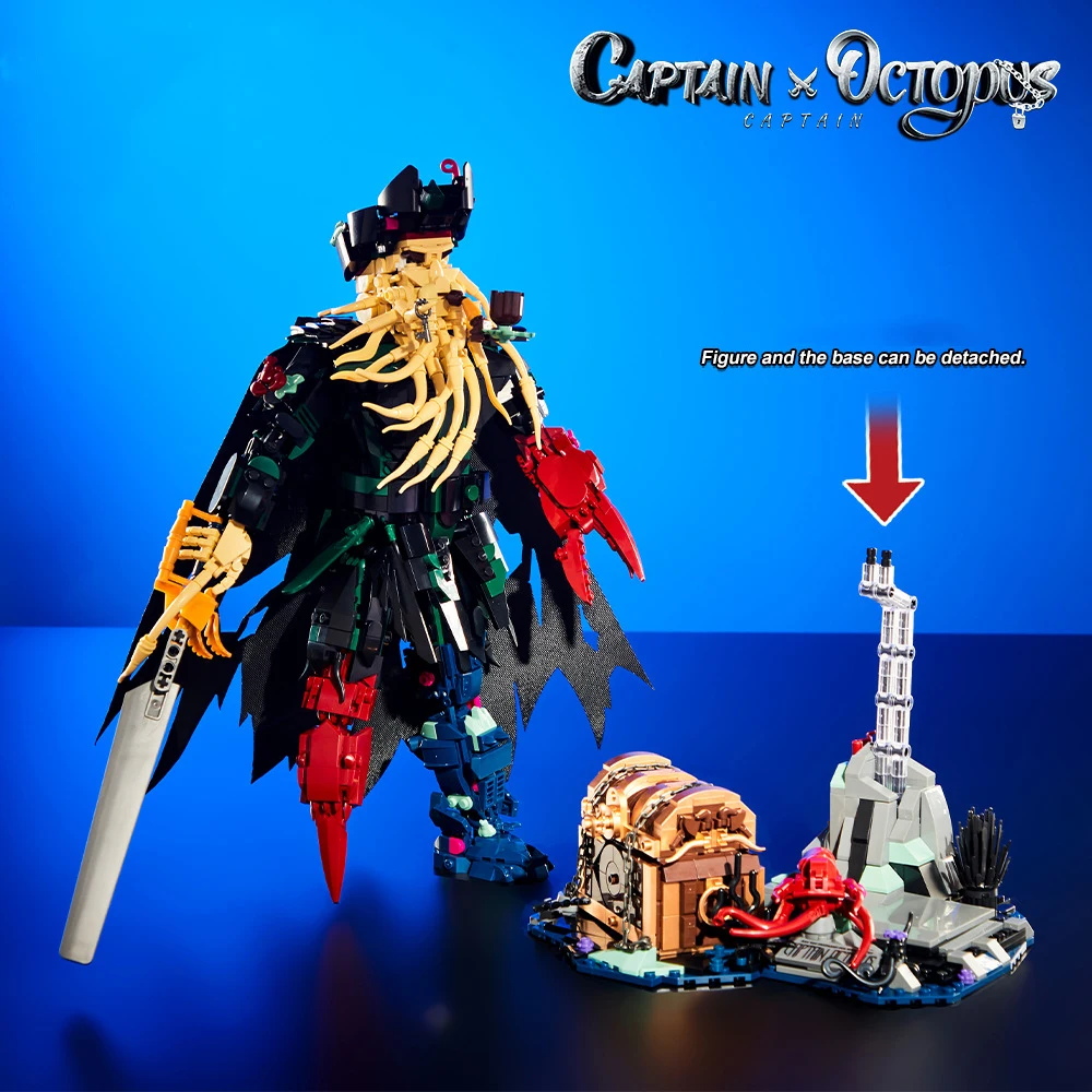 

Идея Пиратские фигурки, строительный блок, капитан, осьминог, строительные кирпичи, наборы моделей Дави Джонса, коллекция игрушек для мальчиков, подарки