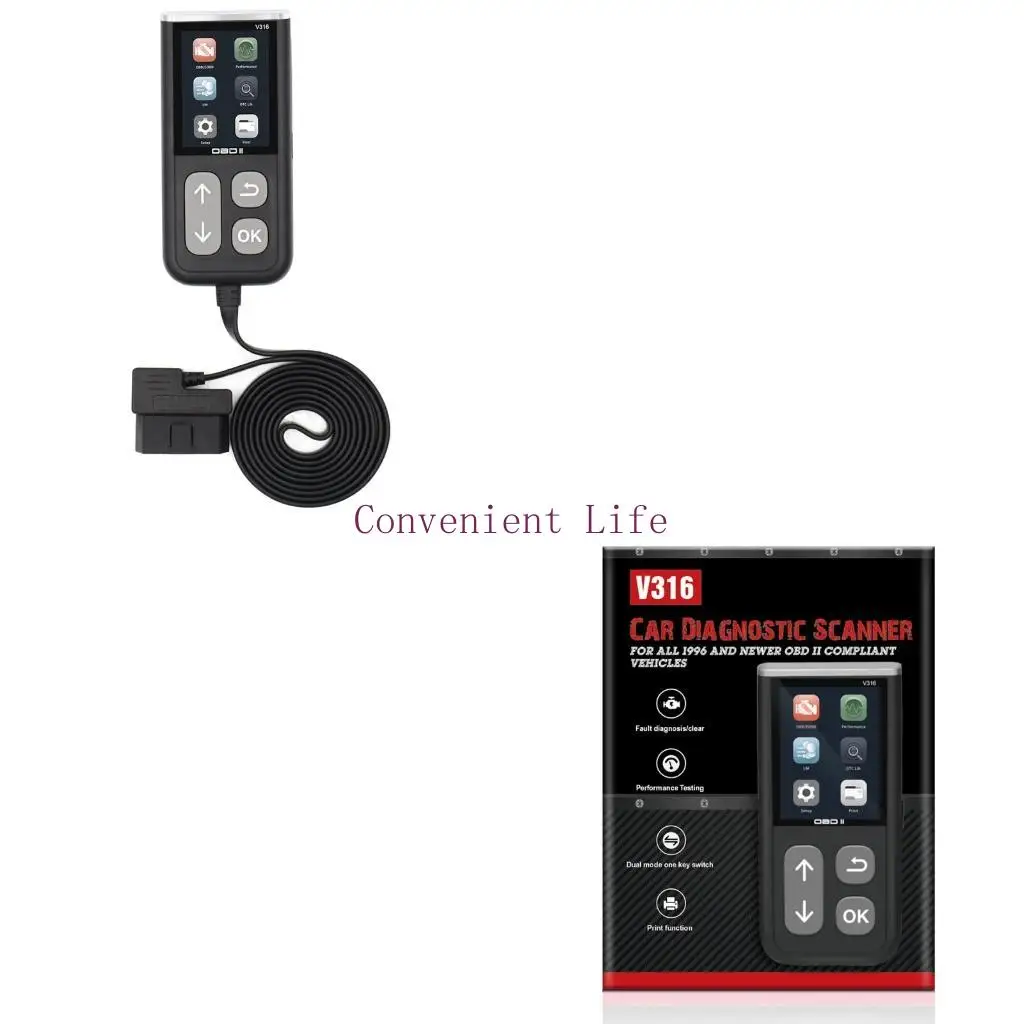 L1EE Scanner OBD2 portatile Scanner per auto Strumento scansione diagnostica Codice motore controllo auto