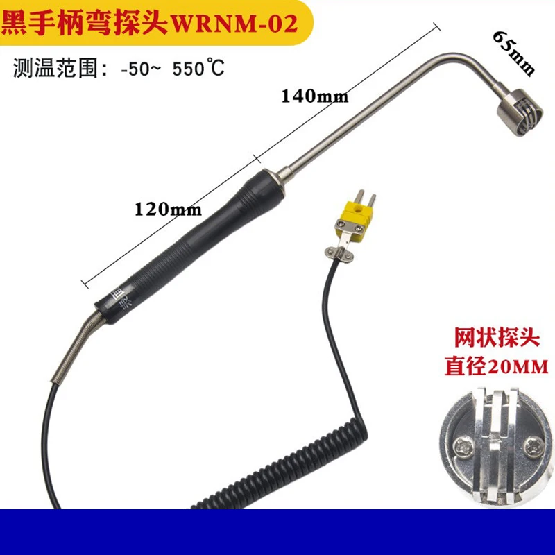 � K-Typ Handheld-Oberflächen-Thermoelement-Sonde Hochtemperatur-Thermoelement-Temperatursensor Thermoelement WRNM-020 WRNM-038 WRNM-39 – Detail 7