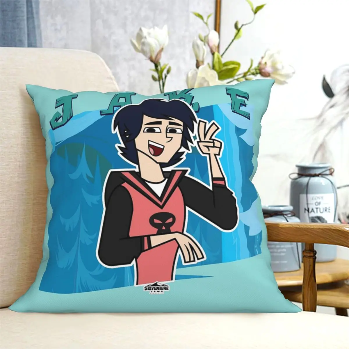 Adventure Camp Jake Square Pillowcase Cushion Cover Pillow Case Throw Pillow Cover for Home Sofa Living Room