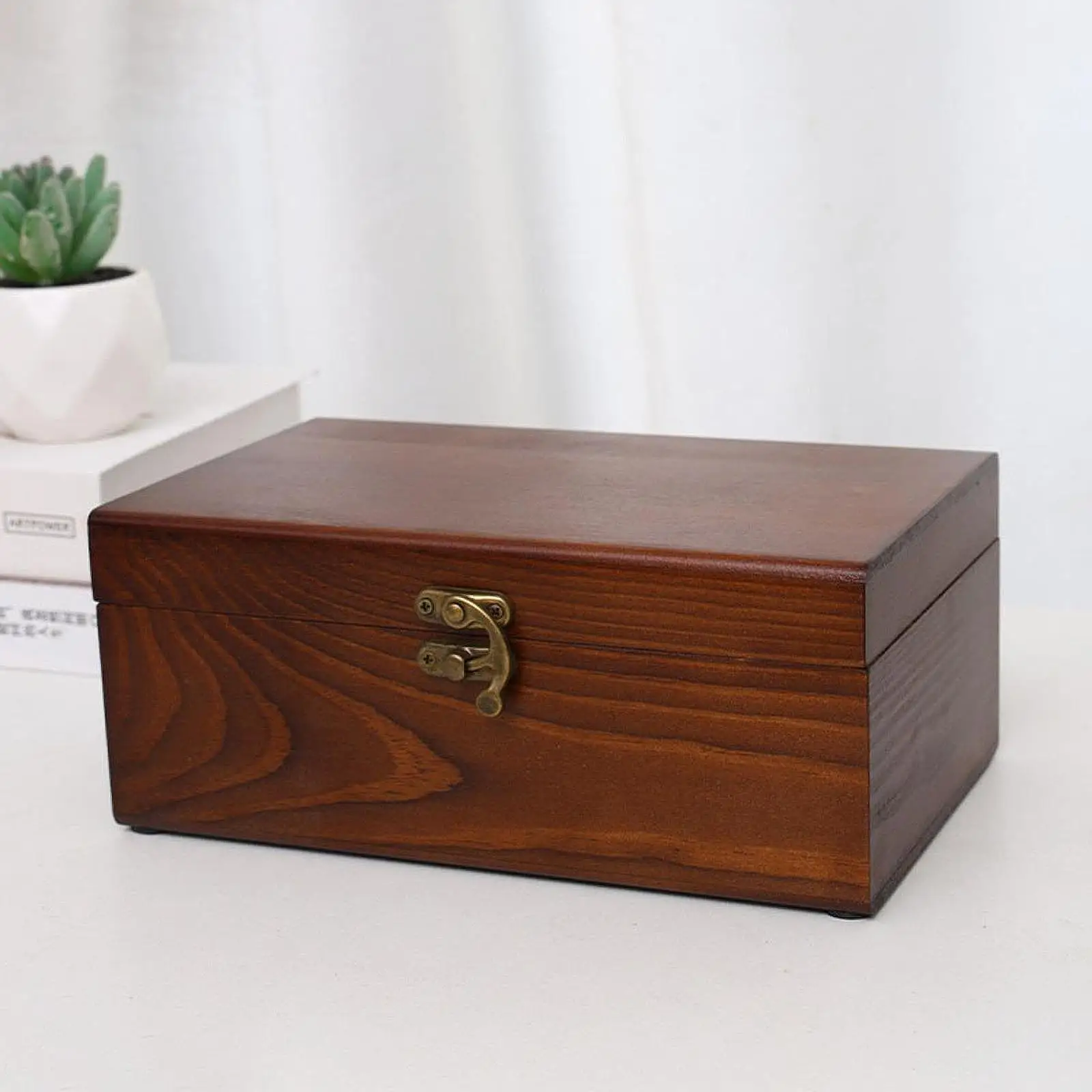 Quality Wooden Sewing Storage Box Compartment Organizer Decorative Case with Lid for Threads and Jewelry