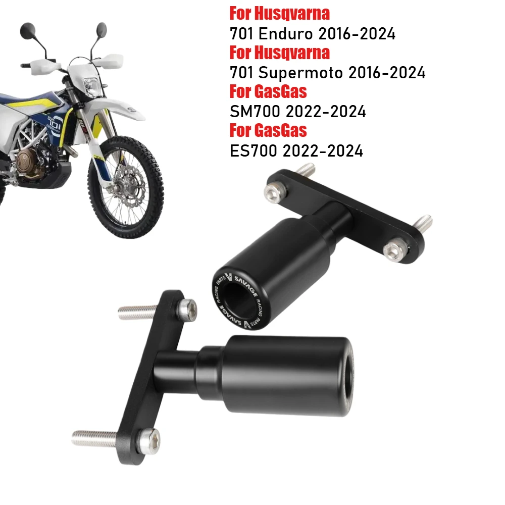 

For Husqvarna 701 Enduro Supermoto Frame Slider Fairing Guard Protector Motorcycle Engine Crash Pad Protection GASGAS SM ES 700
